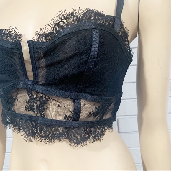 Free People Women’s Black Layer in Lace Bustier - Picture 2 of 12